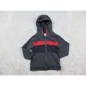 Tommy‎ Bahama Sweater Baby Boys 2T Gray Full Zip Hoodie Hooded Preppy Toddler